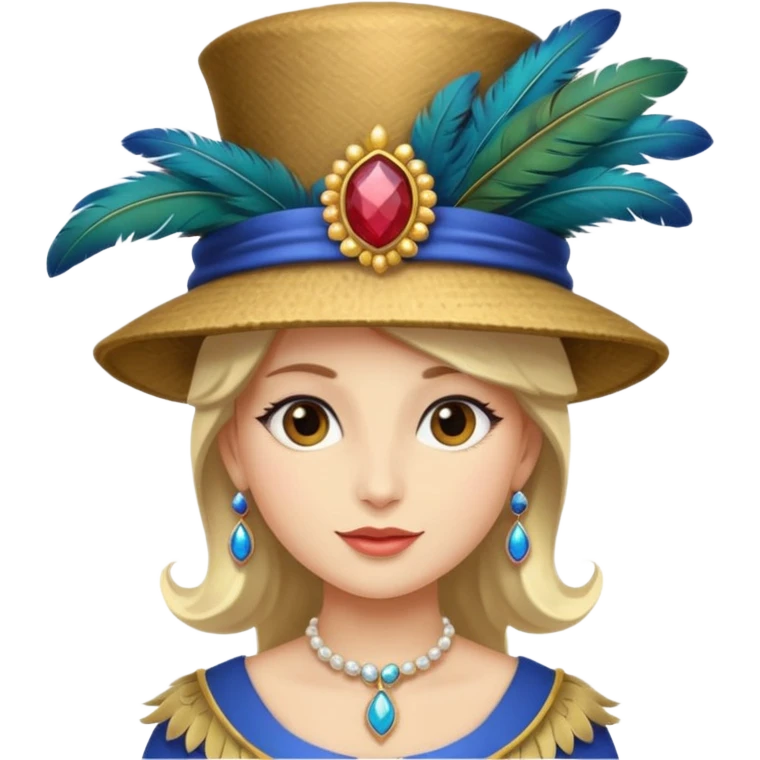 royal with hat emoji