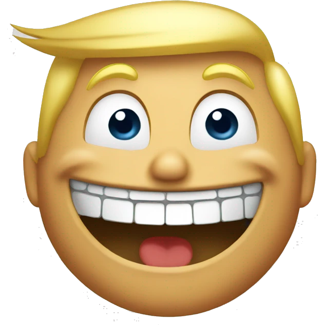 donald trump laughing emoji