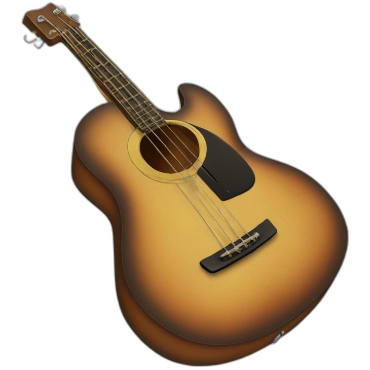 Acoustic bass emoji
