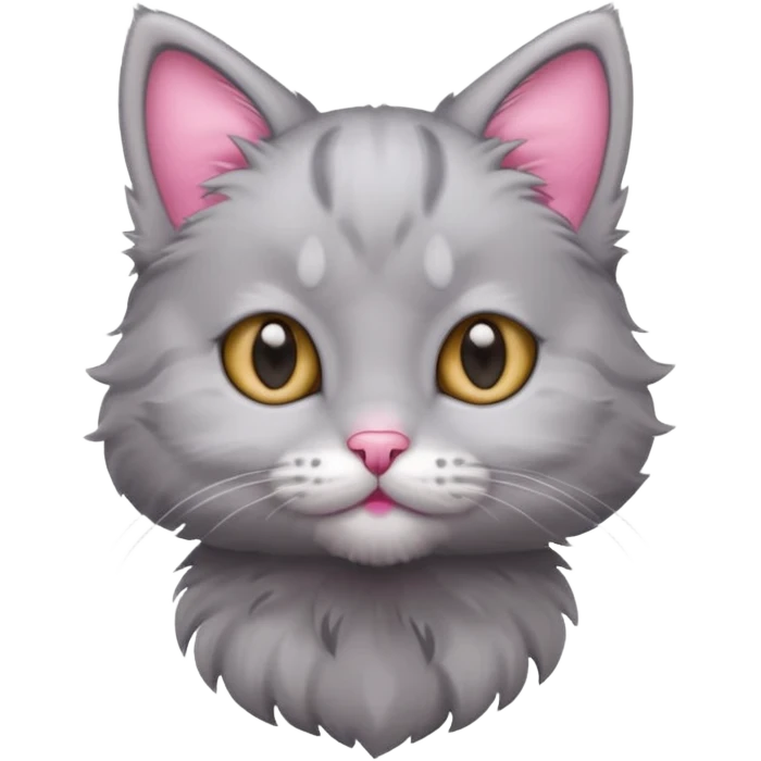 A grey kitten emoji