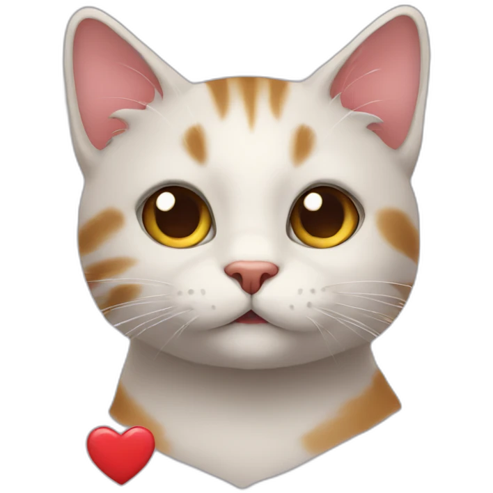 cat with heart emoji