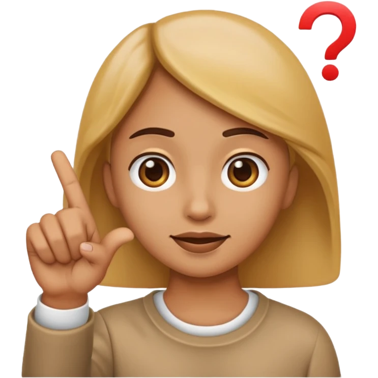 a face and hand emoji pointing to question and answer emoji
