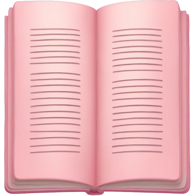 Light pink book emoji