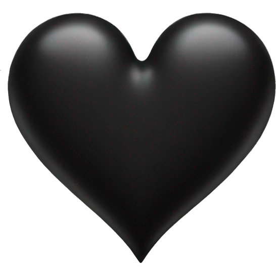 Black heart emoji