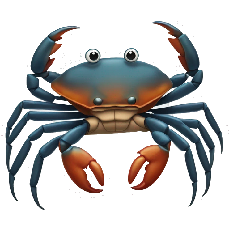 Crab with three claws emoji