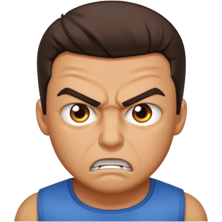 Créame una imagen de Ethan de Blu strike enojado emoji