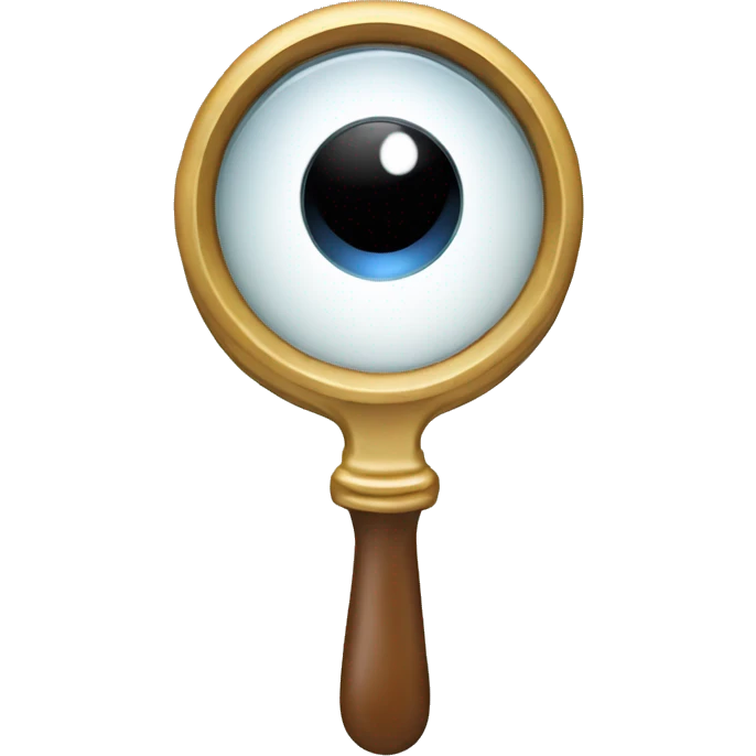 Magnifying glass with one eye  emoji