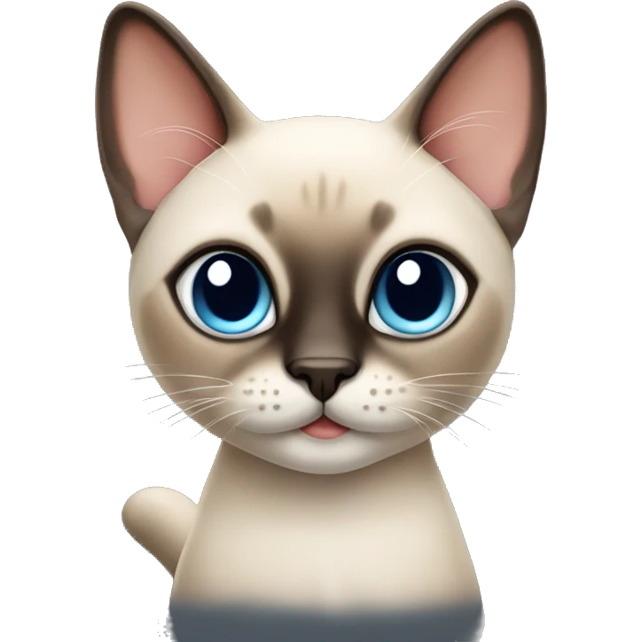 Cute Siamese cat  emoji