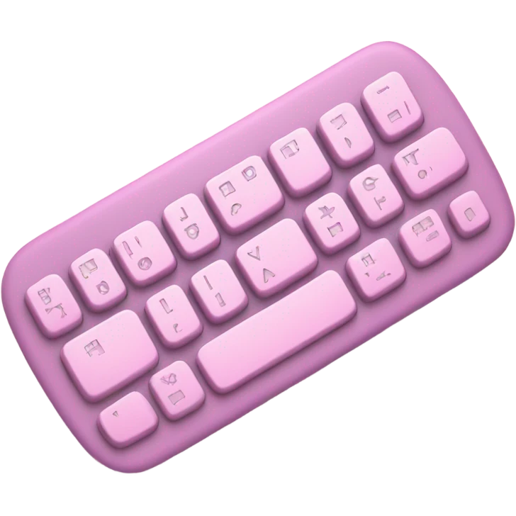 pink keyboard emoji