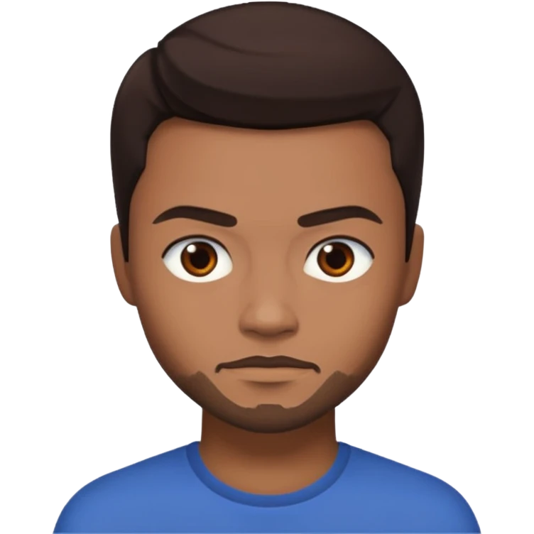 Eka Darville with dark brown hair emoji