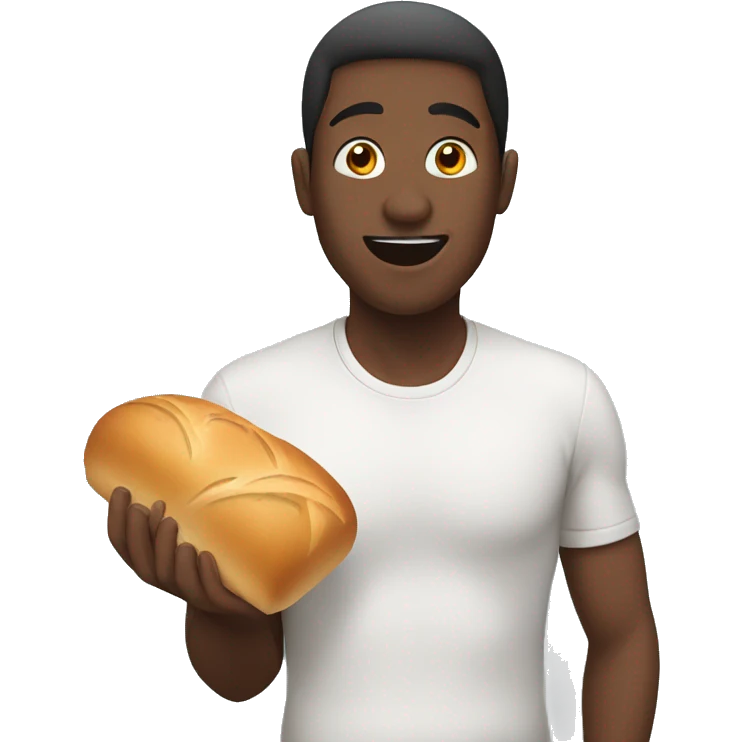  eating bread emoji