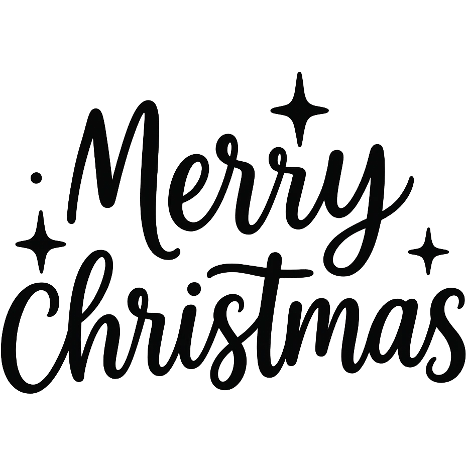 Merry christmas text, remove background emoji