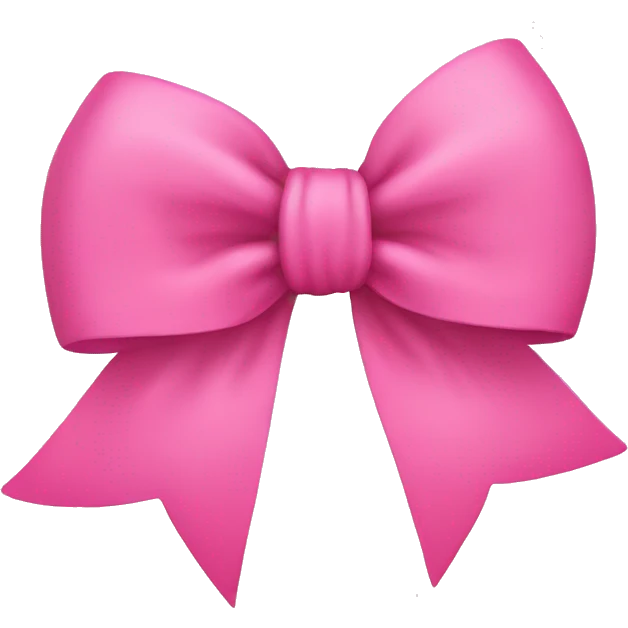 Pink bow emoji
