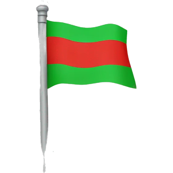 Red & green flag emoji
