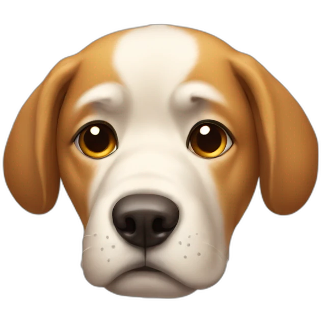Sad dog emoji