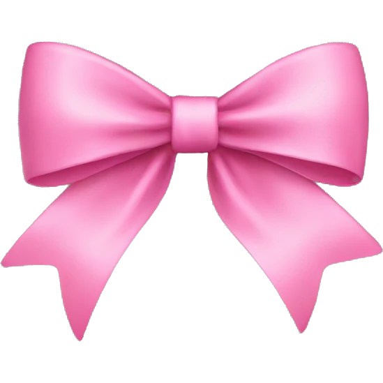 bow pink emoji