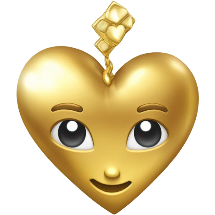 Corazón dorado emoji
