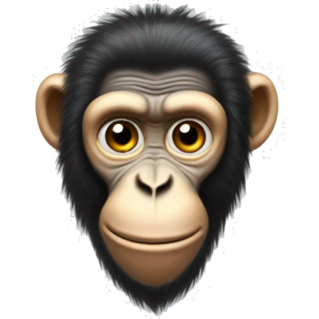 Ukrainian-Monkey. crested head, long whiskers  emoji