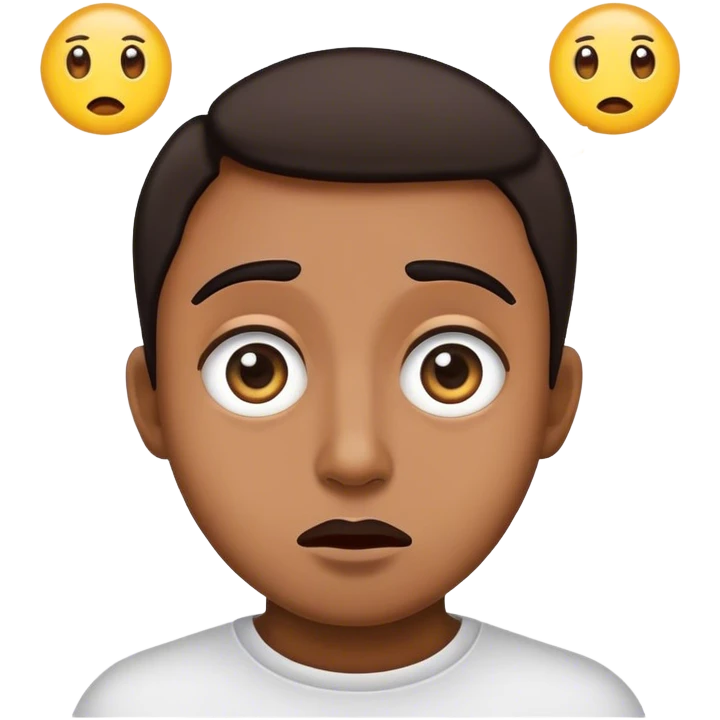 an emoji not doubting a person not believing them with they’re eyes making signs emoji