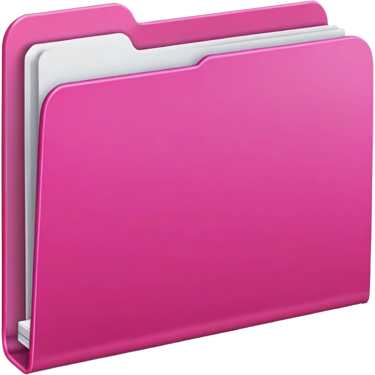 bright pink file folder emoji