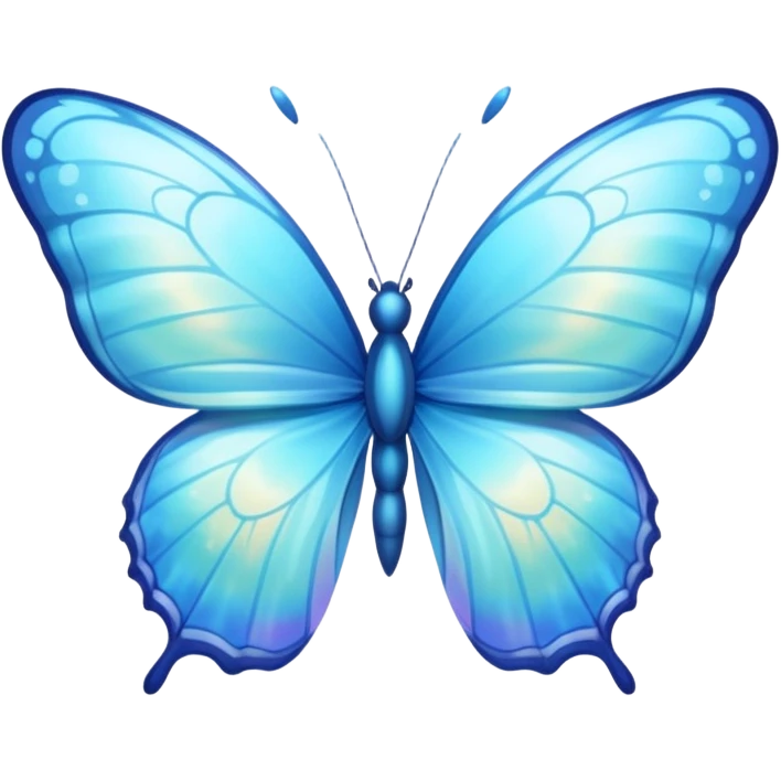 light blue liquid butterfly emoji
