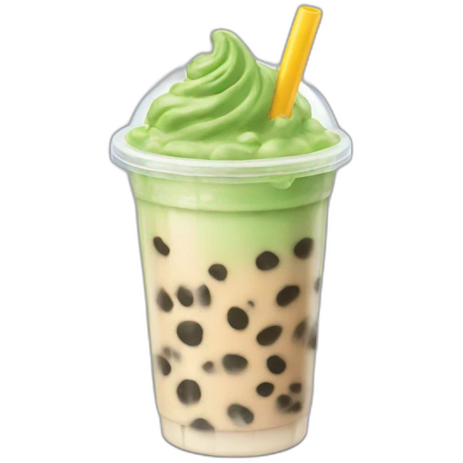 bubble tea matcha emoji