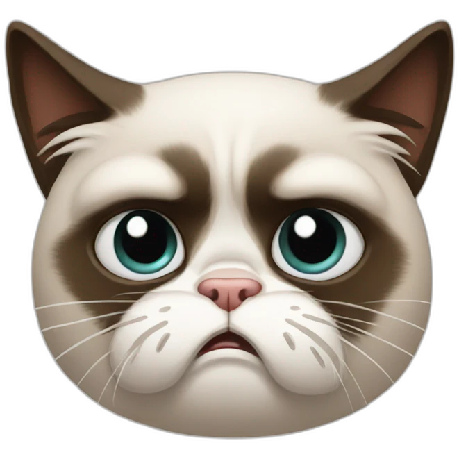 Grumpy cat emoji