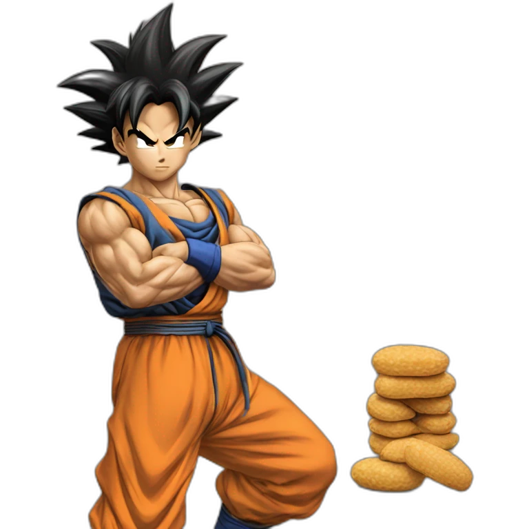 does goku clean nuts? emoji