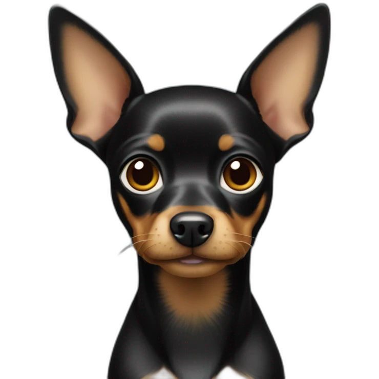 black Toy Terrier emoji