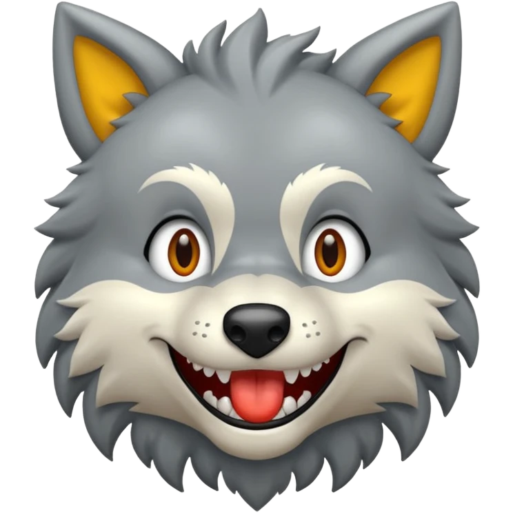 Tráeme una imagen de un lobo enojado emoji