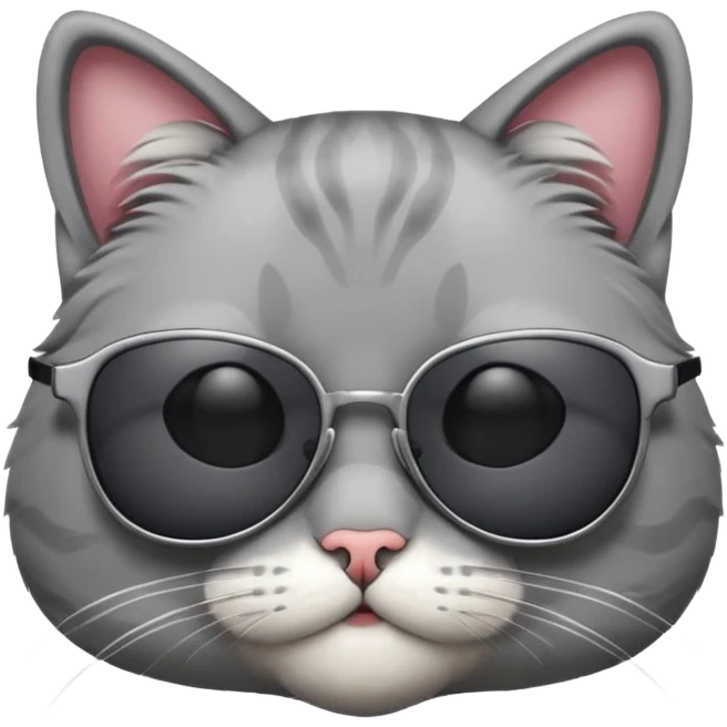 Cat wearing sunglasses emoji