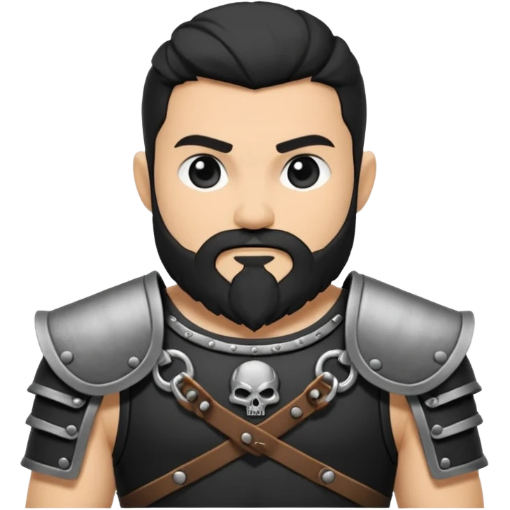 Enano dnd estilo blanco y negro dibujo emoji