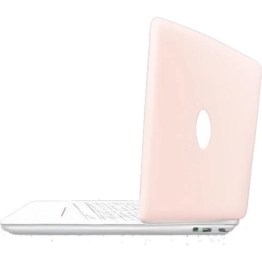 Light pink laptop emoji