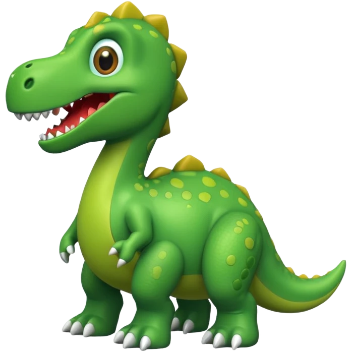 green dino toy emoji