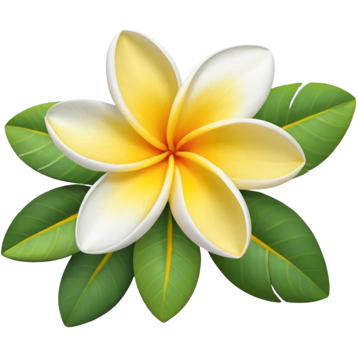 plumeria flower emoji