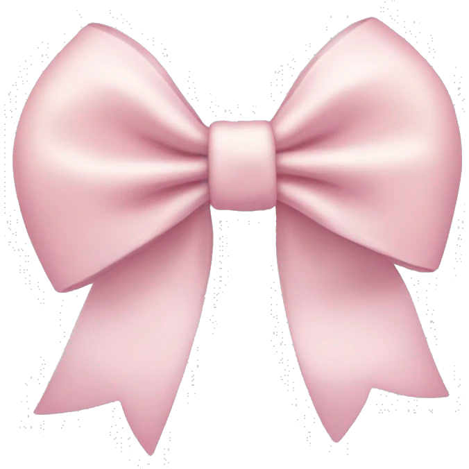 Light pink bow  emoji
