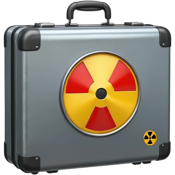 nuclear suitcase with a radiation symbol emoji