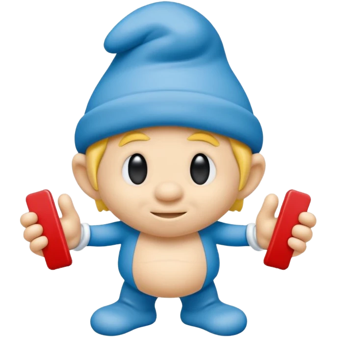 smart smurf  emoji