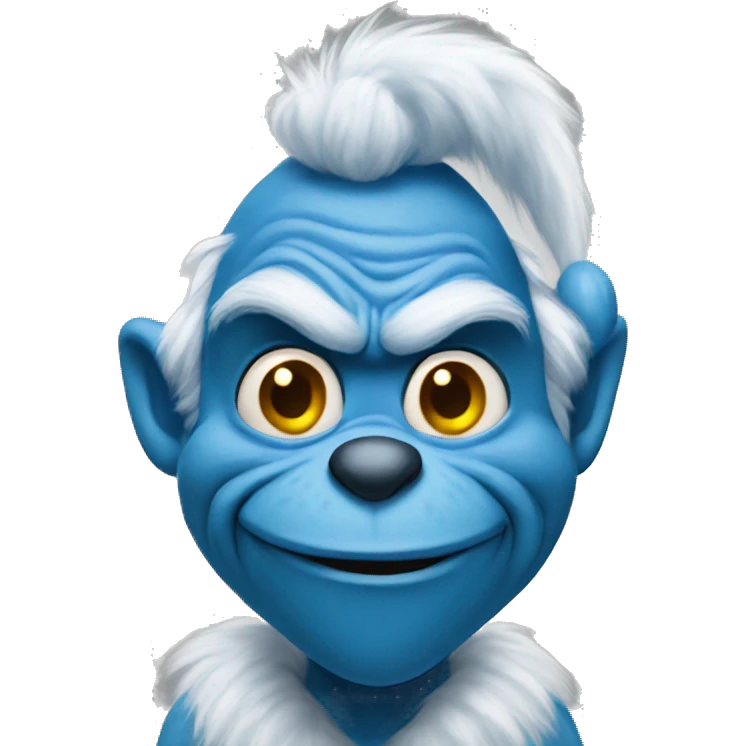blue grinch emoji