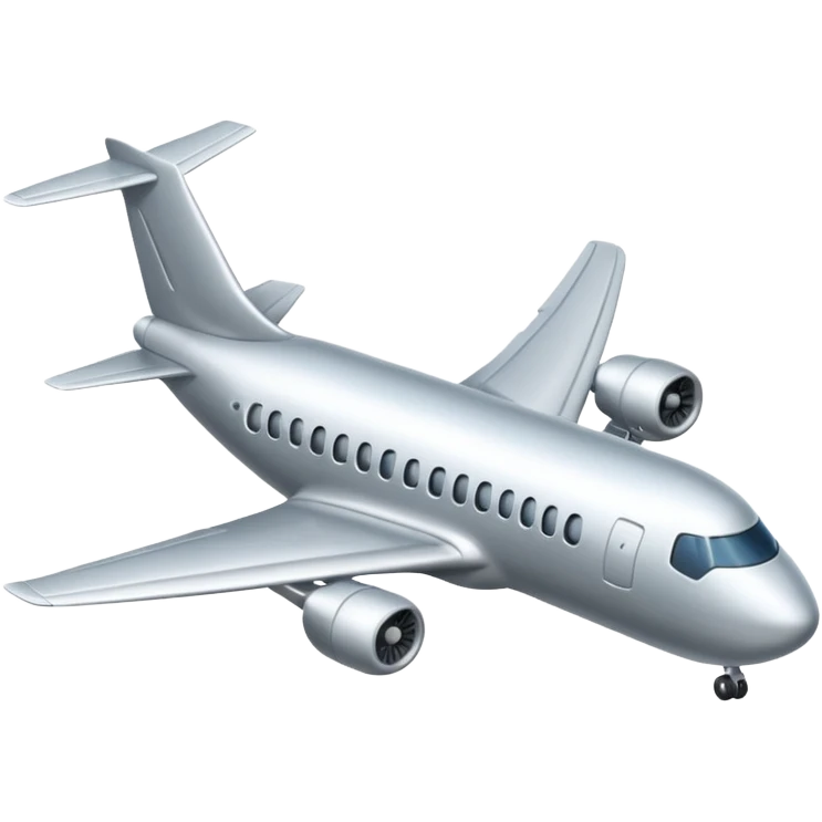 A plane which is flying in left direction emoji