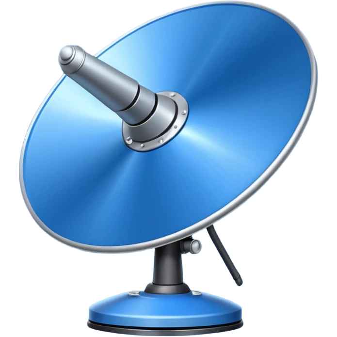 blue sattelite dish emoji