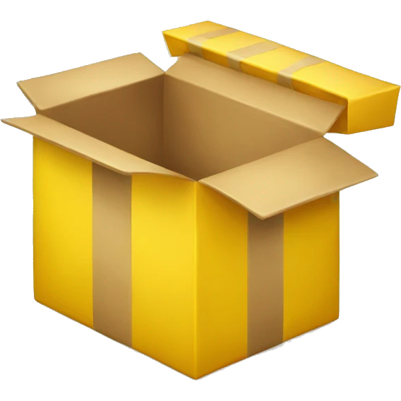 yellow mystery box  emoji