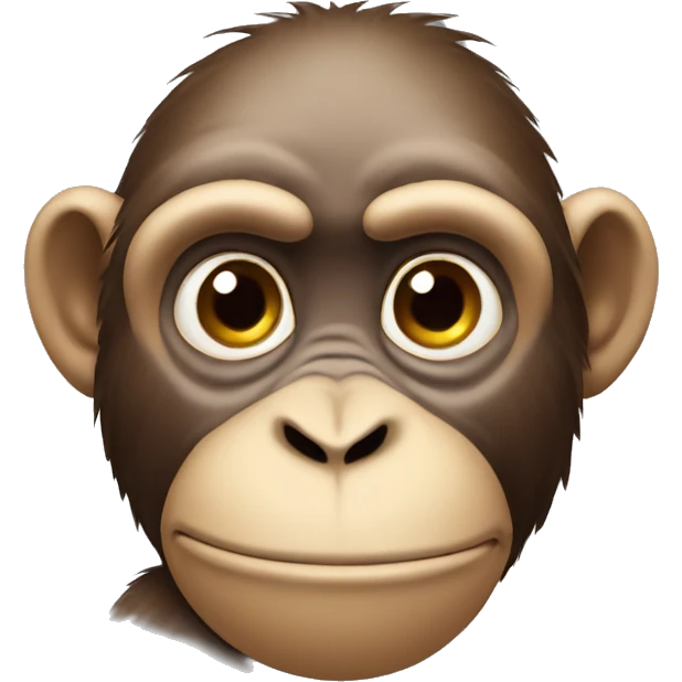 Thinking monkey emoji