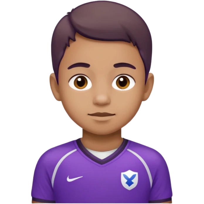 child with purple jersey emoji