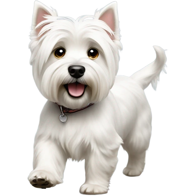 West highland terrier walking emoji
