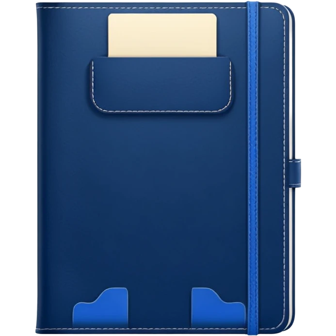 Navy blue notebook 📒  emoji