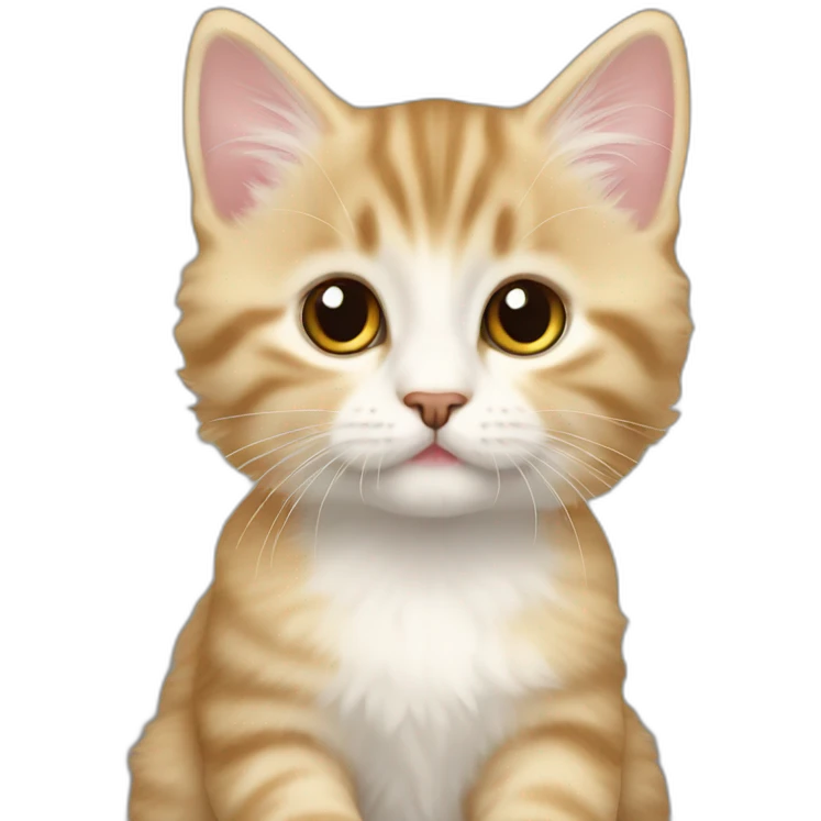 British Short Hair Gold　fluffy kitten emoji