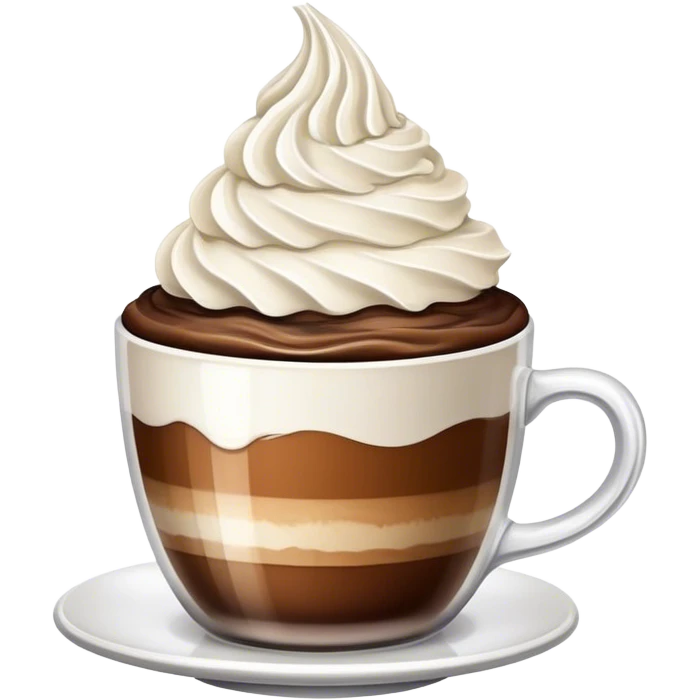 Coffee with whipped cream emoji