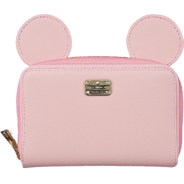 Loungefly light pink Minnie Mouse Ears Wallet emoji