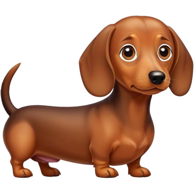 Dachshund dog emoji